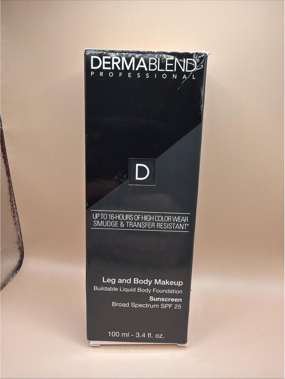 Dermablend Leg and Body Makeup Foundation with SPF 25, Light Beige 35-NEW-Sealed